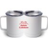10 oz. White Stainless Steel Coffee Mug Thumbnail