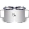 10 oz. White Stainless Steel Coffee Mug Thumbnail