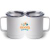 10 oz. White Stainless Steel Coffee Mug Thumbnail
