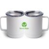 10 oz. White Stainless Steel Coffee Mug Thumbnail