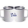 10 oz. White Stainless Steel Coffee Mug Thumbnail