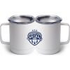 10 oz. White Stainless Steel Coffee Mug Thumbnail
