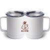 10 oz. White Stainless Steel Coffee Mug Thumbnail