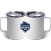 10 oz. White Stainless Steel Coffee Mug Thumbnail