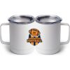 10 oz. White Stainless Steel Coffee Mug Thumbnail