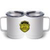 10 oz. White Stainless Steel Coffee Mug Thumbnail