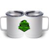 10 oz. White Stainless Steel Coffee Mug Thumbnail