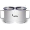 10 oz. White Stainless Steel Coffee Mug Thumbnail