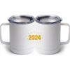 10 oz. White Stainless Steel Coffee Mug Thumbnail