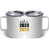 10 oz. White Stainless Steel Coffee Mug Thumbnail