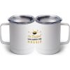 10 oz. White Stainless Steel Coffee Mug Thumbnail