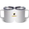 10 oz. White Stainless Steel Coffee Mug Thumbnail