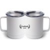 10 oz. White Stainless Steel Coffee Mug Thumbnail