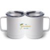 10 oz. White Stainless Steel Coffee Mug Thumbnail