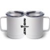 10 oz. White Stainless Steel Coffee Mug Thumbnail