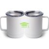 10 oz. White Stainless Steel Coffee Mug Thumbnail