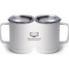 10 oz. White Stainless Steel Coffee Mug Thumbnail