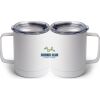 10 oz. White Stainless Steel Coffee Mug Thumbnail