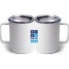 10 oz. White Stainless Steel Coffee Mug Thumbnail