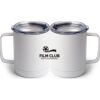 10 oz. White Stainless Steel Coffee Mug Thumbnail