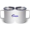 10 oz. White Stainless Steel Coffee Mug Thumbnail