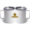 10 oz. White Stainless Steel Coffee Mug Thumbnail