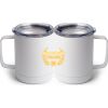 10 oz. White Stainless Steel Coffee Mug Thumbnail