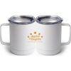 10 oz. White Stainless Steel Coffee Mug Thumbnail