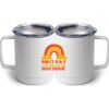10 oz. White Stainless Steel Coffee Mug Thumbnail