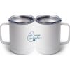 10 oz. White Stainless Steel Coffee Mug Thumbnail