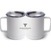 10 oz. White Stainless Steel Coffee Mug Thumbnail