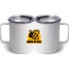 10 oz. White Stainless Steel Coffee Mug Thumbnail