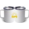 10 oz. White Stainless Steel Coffee Mug Thumbnail