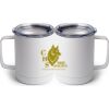 10 oz. White Stainless Steel Coffee Mug Thumbnail