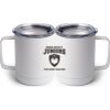 10 oz. White Stainless Steel Coffee Mug Thumbnail