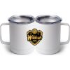 10 oz. White Stainless Steel Coffee Mug Thumbnail