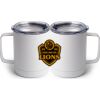 10 oz. White Stainless Steel Coffee Mug Thumbnail