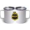 10 oz. White Stainless Steel Coffee Mug Thumbnail