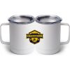 10 oz. White Stainless Steel Coffee Mug Thumbnail