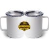 10 oz. White Stainless Steel Coffee Mug Thumbnail