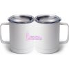 10 oz. White Stainless Steel Coffee Mug Thumbnail