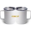 10 oz. White Stainless Steel Coffee Mug Thumbnail