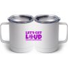 10 oz. White Stainless Steel Coffee Mug Thumbnail