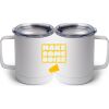 10 oz. White Stainless Steel Coffee Mug Thumbnail