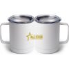 10 oz. White Stainless Steel Coffee Mug Thumbnail
