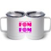10 oz. White Stainless Steel Coffee Mug Thumbnail