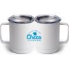 10 oz. White Stainless Steel Coffee Mug Thumbnail