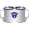 10 oz. White Stainless Steel Coffee Mug Thumbnail