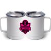 10 oz. White Stainless Steel Coffee Mug Thumbnail