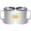 10 oz. White Stainless Steel Coffee Mug Thumbnail